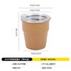Copo de Água Dobrável ao Ar Livre em Aço Inoxidável 304 Caneca Portátil Copo de Café para Piquenique Equipamento Estilo Camping 300ml Copo Empilhável