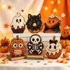 2026 Nueva Decoración Retro de Halloween Pequeñas Figuras de Madera Adornos Artesanía de Madera Creativa para el Hogar y el Escritorio