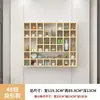 Estante de rejilla de pared para exhibir antigüedades, juego de té de madera maciza y estante de exhibición de té, estante de rejilla de pared para tazas y teteras, gabinete de múltiples tesoros