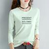 3022 # Camiseta de Manga Longa para Mulheres Algodão Puro (Foto Real Tirada) (95% Algodão 5% Elastano) (Novo Tamanho XXL)