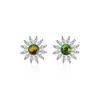 Pendientes de Girasol Yinzhen para Mujer Pendientes de Plata de Ley S925 Simples, Modernos, Exquisitos, Pendientes de Girasol de Alta Gama