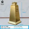 Cono de carretera de acero inoxidable, cono metálico cuadrado reflectante con peso, barrera de carretera de no estacionar, por favor no estacione, cono de tráfico