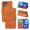 Aplicable Transfronterizo para Funda de Teléfono Fairphone 5, Hebilla Frontal de Piel de Vaca, Simple Anticaída con Soporte, Cubierta de Cuero de 6 Pestañas