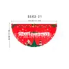 Bandera colgante de Navidad nueva transfronteriza de Amazon Bandera semicircular Bandera en forma de abanico Bandera de forma especial Decoración de barandilla para fiesta de Halloween