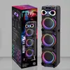 Caixa de som Bluetooth MT-1288 12 polegadas 3 alto-falantes microfone sem fio luz RGB alto-falante quadrado portátil para exterior com controle remoto