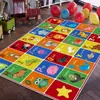 Tapete Divertido de Xadrez Voador com Alfabeto para Fronteira, Decoração para Sofá, Mesa de Centro, Sala de Estar, Quarto Pai-Filho, Interação Pai-Filho
