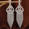 Pendientes de Moda Europeos y Americanos Pendientes Sexy para Damas Pendientes de Borla con Pedrería Pendientes Exagerados para Celebridades de Internet y Presentadores Pendientes