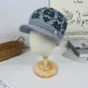 Gorro de Lana de Invierno para Mujer, Madre, Gorro de Punto Cálido y Engrosado para Personas Mayores, de Mediana Edad y Mayores, Forro de Lana de Pelo de Conejo, Moderno y Casual