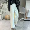 ¡Jeans de color avena de moda! Jeans de doble largo, elásticos en cuatro direcciones, de pierna recta, increíblemente estilizados, perfectos para otoño e invierno, con un diseño de pierna estrecha y ancha para mujer