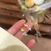 Pendientes de borla de cristal mate con aguja de plata, simples y elegantes, diseño versátil para el día a día, sensación de lujo ligero y alta gama