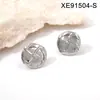 Pendientes Sencillos de Acero de Titanio para Mujer, Hipoalergénicos, Chapados en Oro de 18 Quilates, Diseño de Nicho de Lujo Ligero, Pendientes de Venta Directa de Fábrica