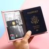 Bolsa para Pasaporte Funda Protectora Antirrobo Bloqueo RFID Bolsita de Almacenamiento Protector de Pasaporte Portador Estilo PP Chino para Viajar al Extranjero Boletos Documentos Funda para Tarjeta