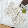 Ropa interior térmica de algodón puro para niños 10A antibacteriana para niños y niñas otoño e invierno dibujos animados ropa de casa bebé lana elástica pijama