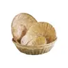 Cesta Redonda de Bambu Trançado para Armazenamento de Alimentos, Cesta de Embalagem para Frutas, Ovos, Legumes, Cesta de Pão, Tecelagem de Bambu