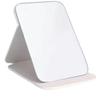 Espejo de tocador plegable de PU de escritorio, famoso en Internet, de alta definición, portátil de fábrica para dormitorio, espejo de maquillaje simple con alto valor estético