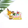 [Liquidação] Broches de Liga de Desenho Animado de Natal Atacado Papai Noel Árvore de Natal Boneco de Neve Emblemas de Metal