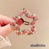 2026 Nuevo Estilo Pinza para el Cabello con Forma de Corazón, Pinza Lateral para Flequillo Floral, Pasador para la Frente, Accesorio para el Cabello de Pinza