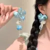 Brincos florais versáteis com franjas, primorosamente desenhados com um toque de elegância, apresentando pinos de prata S925, um acessório doce e moderno para mulheres
