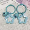 Llavero Anillo Estrella de Acrílico Colorido Campana Linda Estrella DIY Bolso Escolar Candado Colgante Accesorios Accesorios