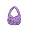 Bolsa Feminina 2026 Novo Estilo Bolsa Nuvem Plissada Nicho Mini Bolsa de Mão Bolha Bolsa de Algodão Down Coreana