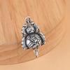 Ciervo Dorado Rey Pie Plata Antiguo Viejo 990 Plata Pura Adornos Peonía Riqueza Fénix Mariposa Calabaza Plateada Accesorios Colgantes