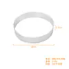Anillo Redondo para Tarta de Frutas 304, Altura 3.5cm, Anillo para Mousse con Agujeros, Molde para Galletas y Tartaletas de Huevo, Herramientas para Hornear