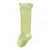 Calcetines para Bebé Verano Estilo Delgado Algodón Peinado Bebé Recién Nacido Malla Transpirable Niños Parte Superior Suelta Calcetines Largos Estilo Primavera y Verano