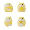 Miniaturas de Hamster Enfeites Fofos Acessórios de Decoração DIY Decoração de Mesa Carro Caixa Surpresa Fofa