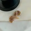 Novos Brincos Torcidos Exquisitos de Lã Colorida Feitos à Mão Design de Nicho de Alta Qualidade Brincos Dopamina para Mulheres