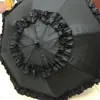 Guarda-chuva Longo Reto de Renda Fresco Estilo Europeu Lolita, Guarda-chuva para Foto, Guarda-chuva Decorativo para Performance de Dança
