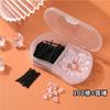 Set de Palillos para Oídos de 2 Rejillas con Tapones para los Oídos, Perforación de Oreja, Tapones Anti-Oído, Palillos para Oídos de Plástico, Palillos de Silicona Sencillos, Agujas para Oídos