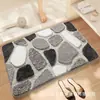Alfombra de Raya Transfronteriza Imitación Cachemir Sala de Estar Decorativa Fácil de Cuidar Felpudo Dormitorio Manta al Pie de la Cama Entrada Felpudo Suave
