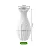 Jarrón de Plástico Moderno Minimalista con un Toque de Lujo Ligero y de Gama Alta, Adecuado para Arreglos Florales de Sala de Estar, Decoraciones de Entrada y Recipientes Hidropónicos para Flores Frescas