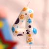 Série Pé Velas de Aniversário para Pets Número Festa Pintura Celebração Amazon Xiyin DIY Dropshipping Festa