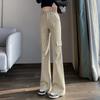 Pantalones de Trabajo Acampanados de Algodón Tencel Estilo Americano para Mujer, Nuevo Diseño Primavera 2026, Pantalones Largos Acampanados Adelgazantes 2239