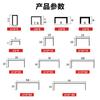 Línea decorativa de oro titanio aleación de aluminio canal en forma de U pared de fondo de acero inoxidable techo tira decorativa metálica borde