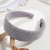 Estilo coreano novo estilo headband doce bonito Chanel estilo menina headband alta Crânio top aba larga de lã tecida acessórios para o cabelo