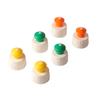 Tapa de Extracción de Plástico Nueva 28/410, Tapa de Extracción Multicolor, Tapa de Extracción para Detergente de Cocina, Amarillo, Verde, Naranja