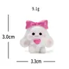 Micro-paisaje creativo lindo brisa de primavera conejito blanco figura decoración DIY accesorio de caja sorpresa adorno de escritorio