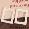 Zhen Tu Estilo Barroco Pérola Branco Prata Coração Geométrico Retangular Cola Creme Porta-Retrato Acessórios para Joias DIY Materiais