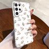 Capa de Celular Rosa Floral Popular Transfronteiriça Case S26 Película Case S25Ultra Proteção Completa da Lente S23 Capa Rígida
