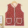 Ropa para Madres de Mediana Edad y Mayores, Chaleco de Terciopelo, Chaleco sin Mangas, Cómodo y Cálido Estilo Nuevo, Ropa de Algodón, Ropa de Otoño e Invierno