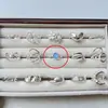 Anillo liso de estilo coreano, irregular, de plata de ley 925, combinable con todo, diseño de estilo nicho para mujer, anillo combinado resistente a la decoloración.