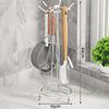 Novo Suporte de Armazenamento Giratório para Espátulas Prateleira de Bancada de Cozinha Gancho Suporte para Colheres e Pás Suporte de Utensílios de Cozinha Prateleira de Armazenamento para Colheres