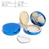 En stock al por mayor caja flip con cojín de aire material de empaque corrector bb cream base electrochapado caja de empaque redonda caja vacía cuadrada con cojín de aire