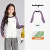 Ropa de Otoño Pudding Haru para Niñas, Ropa Infantil de Moda, Camiseta Casual de Manga Raglán Nueva de Otoño 2026 para Niños