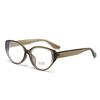 Nuevas gafas de sol retro tipo ojo de gato para mujer, estilo Spice Girls, de alto nivel, con cara cuadrada y montura grande, resistentes a los rayos UV.