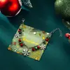 Joyería Transfronteriza Europea y Americana Set de Collar y Pulsera de Campana de Navidad Regalo Festivo Pulsera de Copo de Nieve Joyería de Mano Versátil