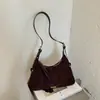 Bolso de Hombro Retro Estilo Coreano para Mileniales Mujeres 2026 Otoño Temprano Nueva Moda Mate Bolso de Hombro Único Bolso Cruzado de Nicho