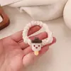 Nueva Diadema de Helado de Fresa para el Cabello, Diadema de Bolas Dulces, Goma Elástica Linda Cuerda para el Cabello Accesorios para el Cabello